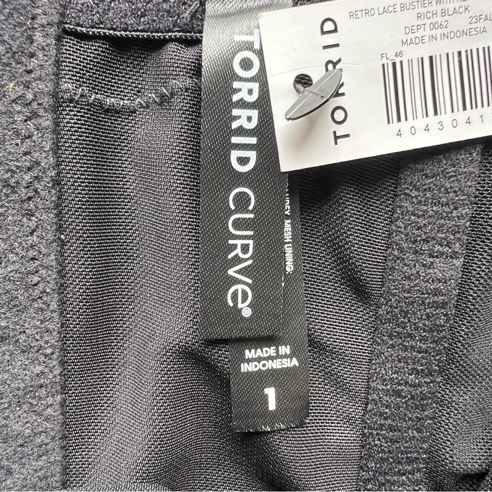 NWT Torrid Curve Retro Lace Bustier - Picture 4 of 8